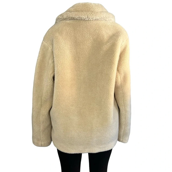 Banana Republic Ivory Sherpa Teddy Coat - Picture 8 of 9